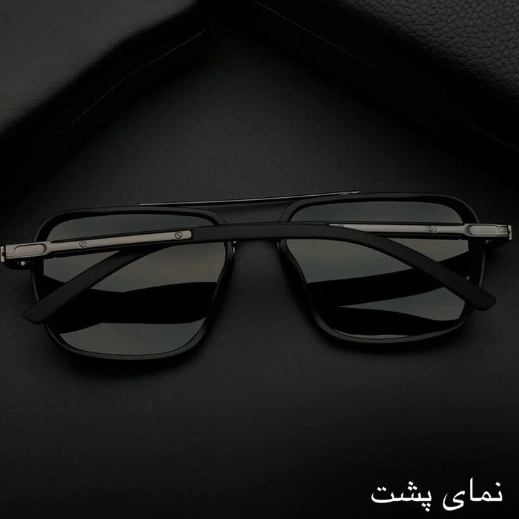 عینک آفتابی مردانه پلیس با دسته استیل و چوب
